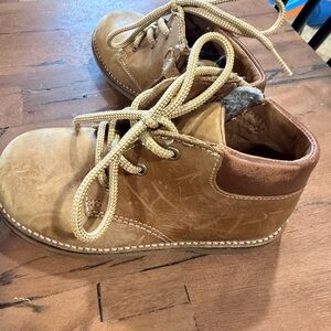 Jamie Kay Brown Leather Kids Shoes